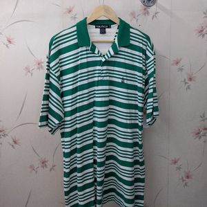 Vtg Nautica striped Polo